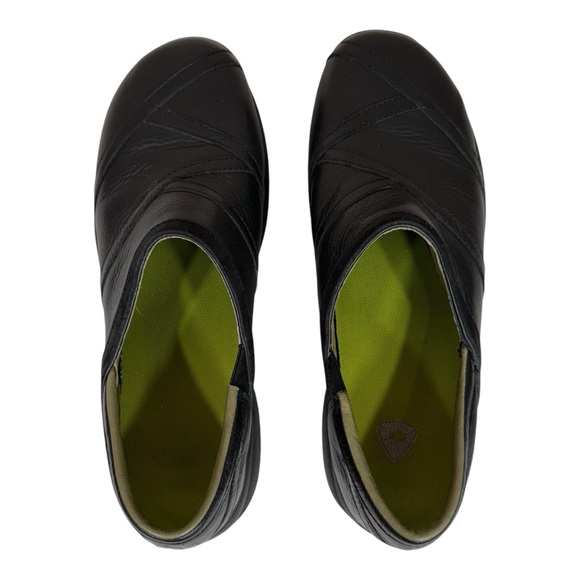 Merrell Primo Patch Black Leather Slip-On Comfort Clog Shoes Size 11 - Picture 8 of 11